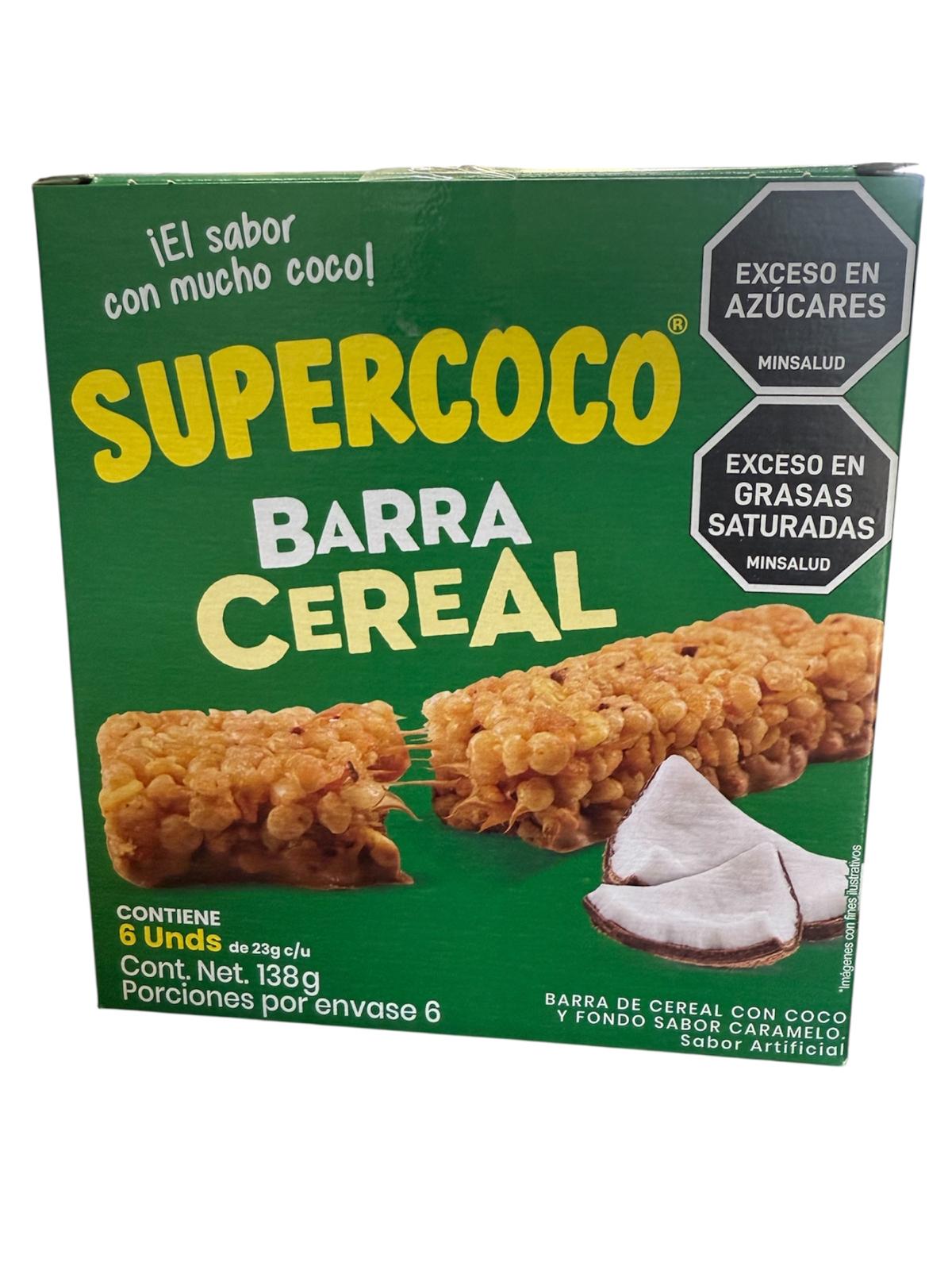 Supercoco barra de cereal 138gr X 6U