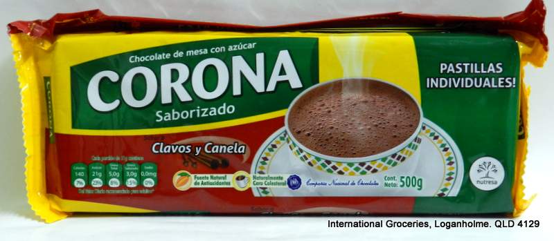 Chocolate corona clavos y canela