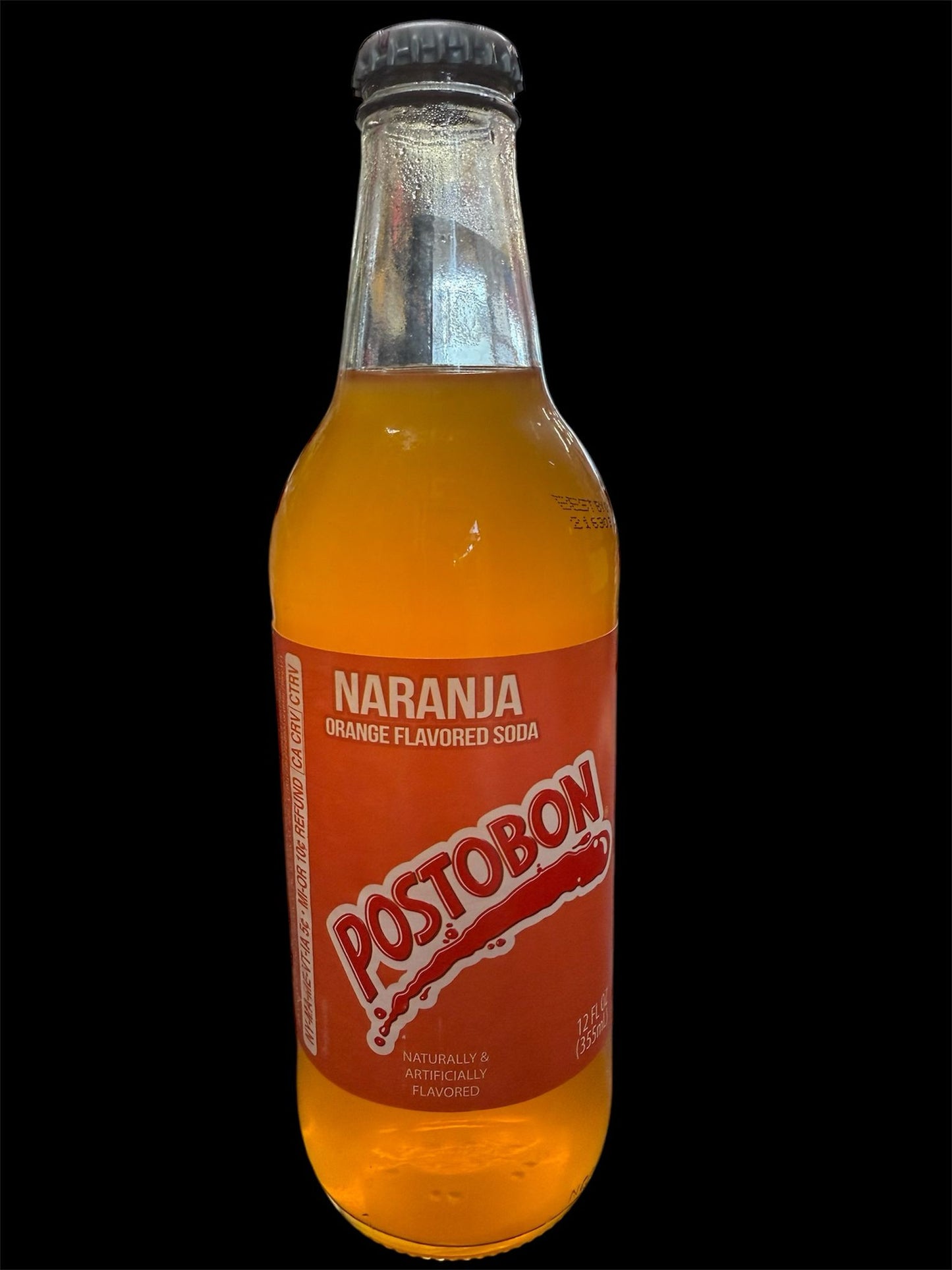 Gaseosa postobon vidrio12oz naranja