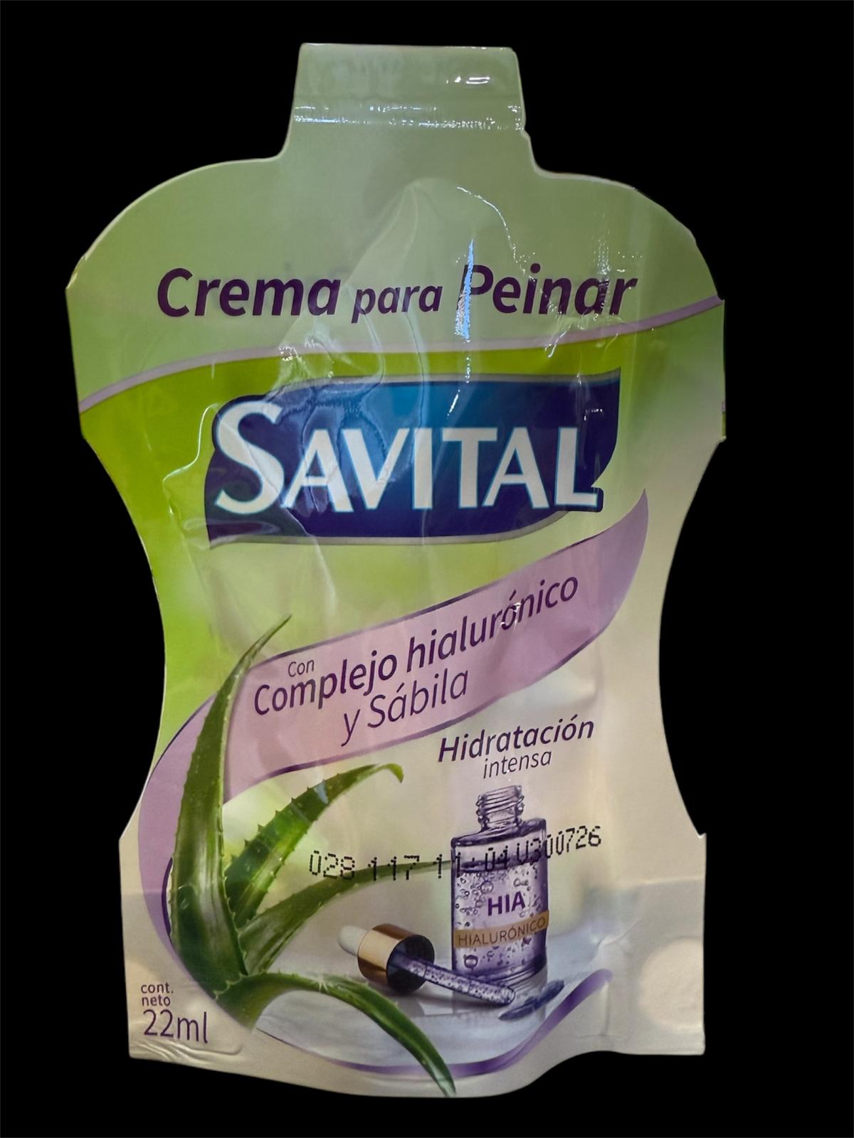 Crema para peinar savital sachet hialuronico