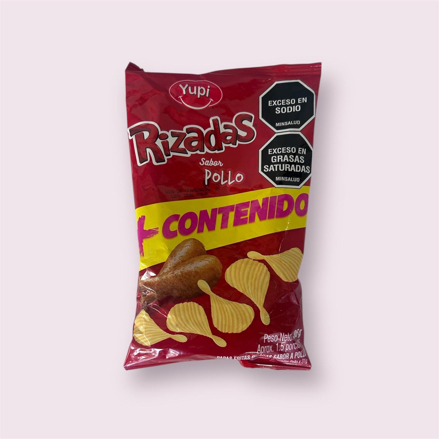 Papa rizada pollo X 12U