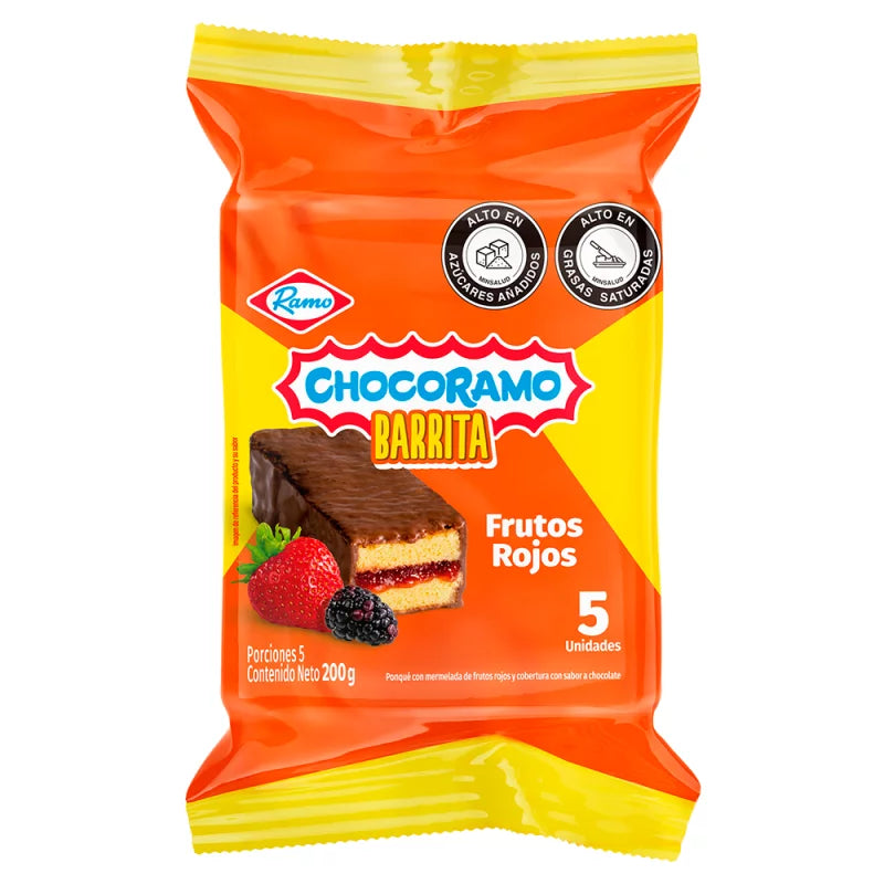 Chocorramo barritas x 5 Unidades