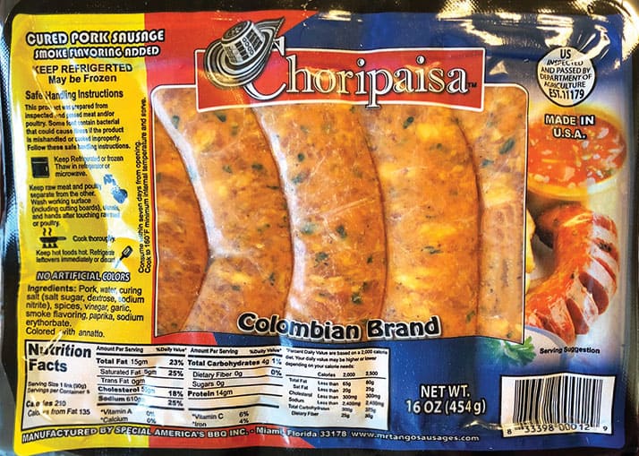 Chorizo paisa