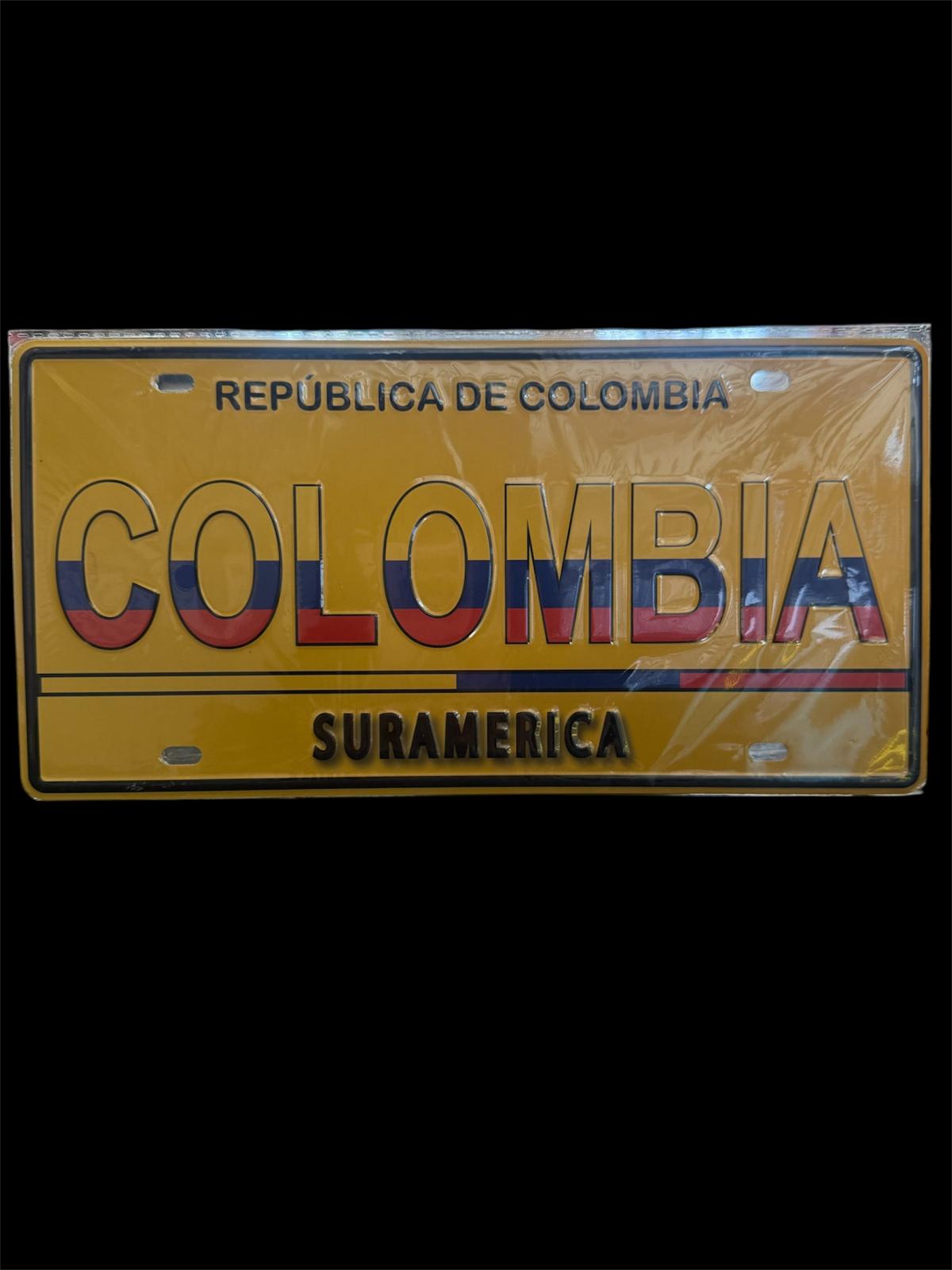 PLACAS METAL COLOMBIA