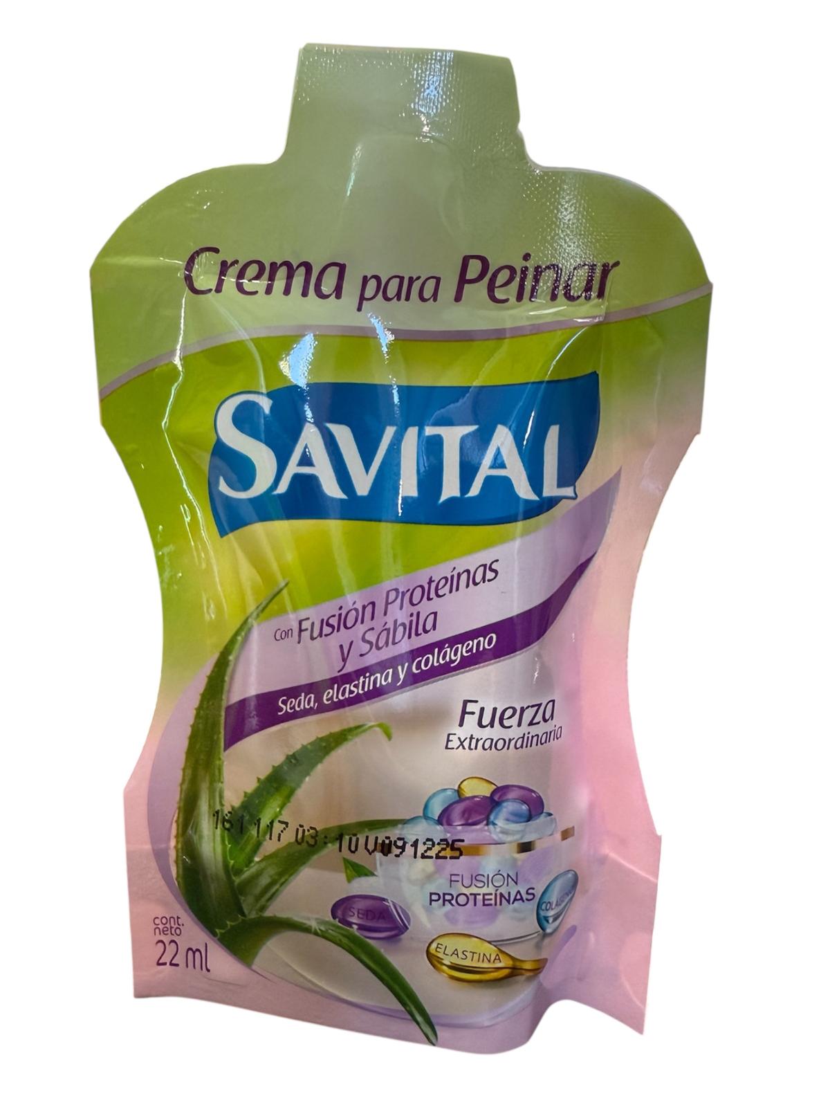 Crema para peinar savital sachet proteina