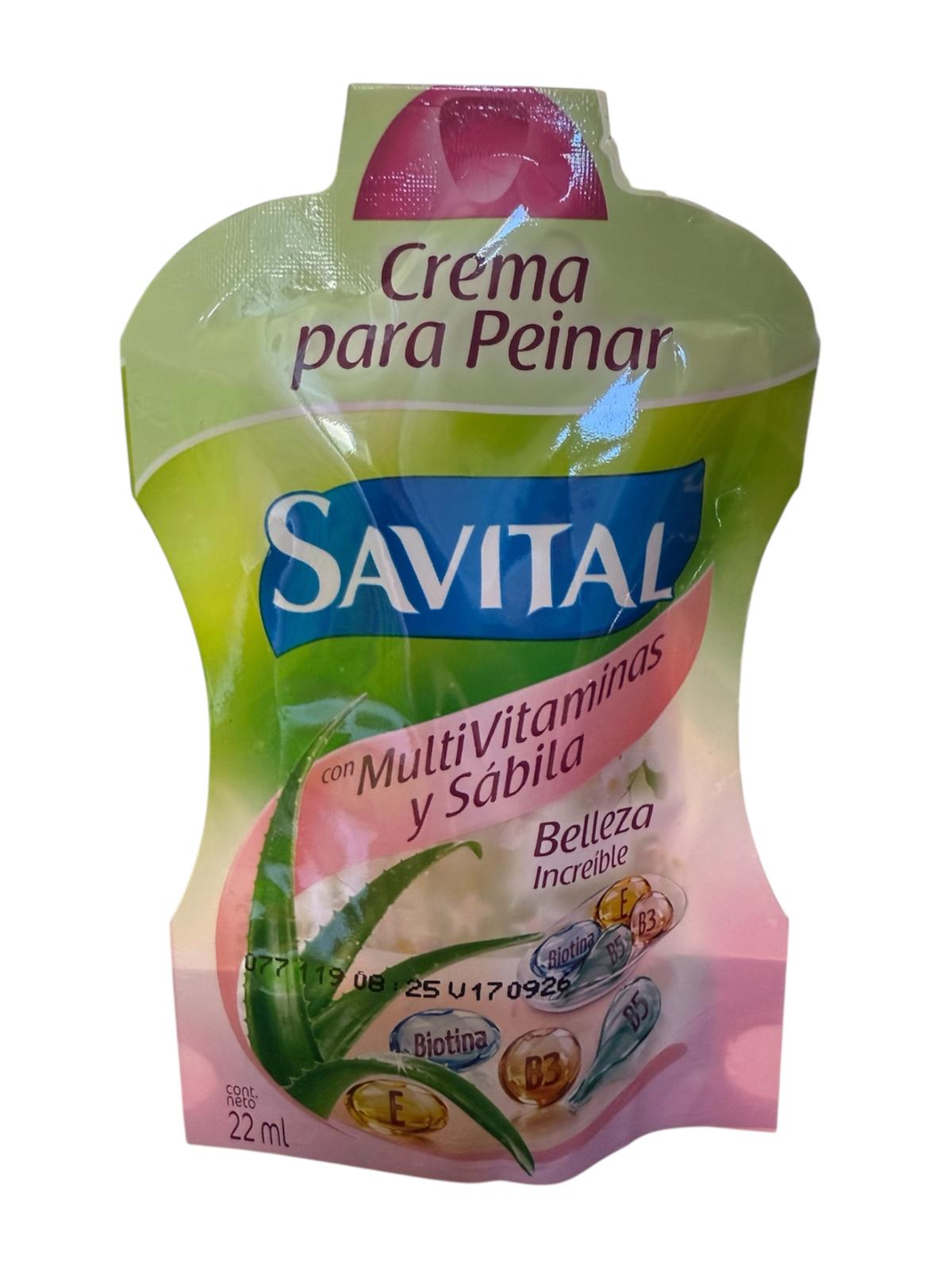 Crema para peinar savital sachet multivitamina