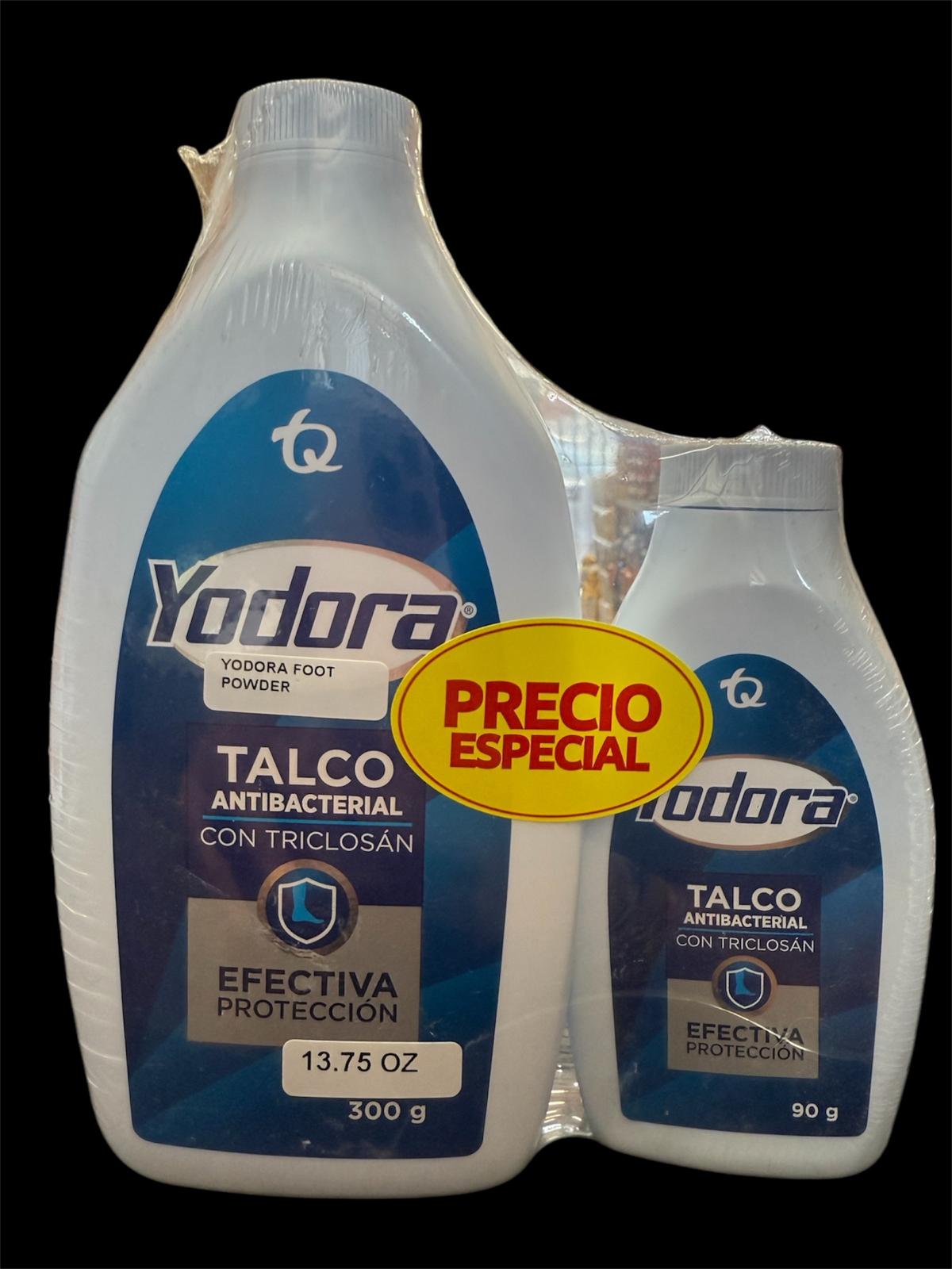 Talco yodora 300gr + 90gr