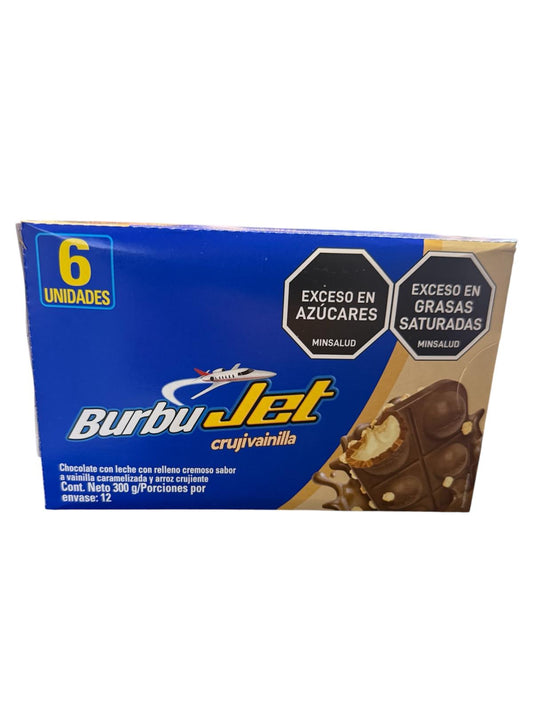 Chocolatina jet burbuja cruji 300gr X 6U