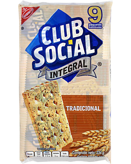 Galleta club social integral 234gr X 9U