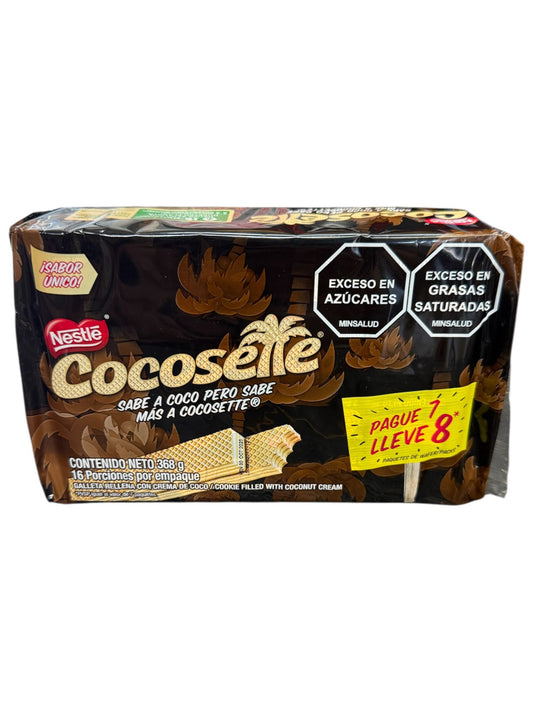 Galleta cocosette wafer 368gr X 8U