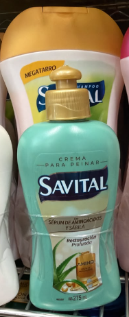 Shampoo savital 510ml + Crema para peinar SERUM AMINOACIDOS