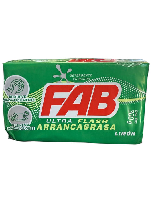 Jabon FAB verde barra 300gr