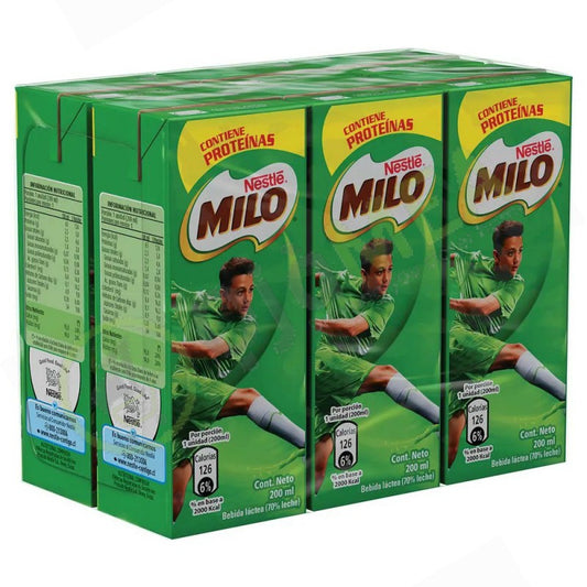 Milo Liquido Tetrapack x 6 Und x 180 m