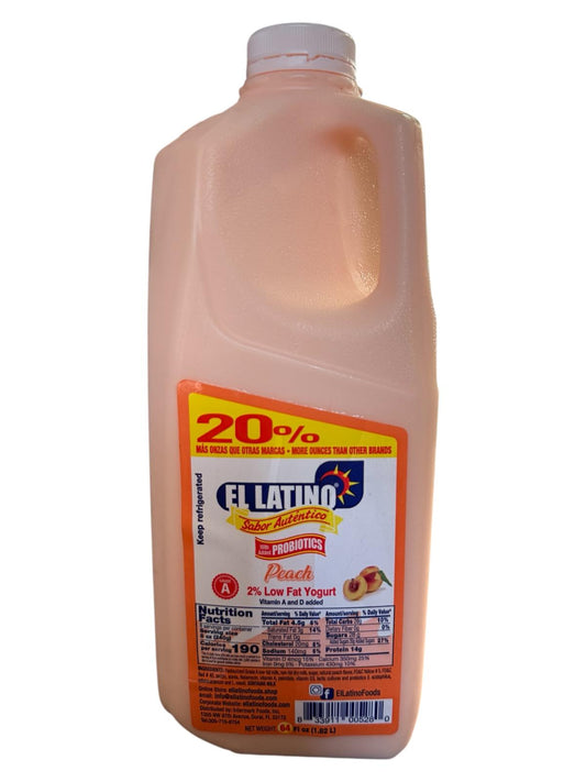 Yogurt el latino garrafa durazno 64oz