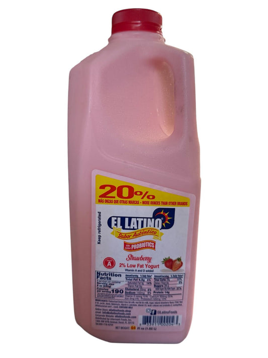 Yogurt el latino garrafa fresa 64oz