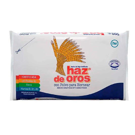 Harina haz de oro polvo hornear 500gr