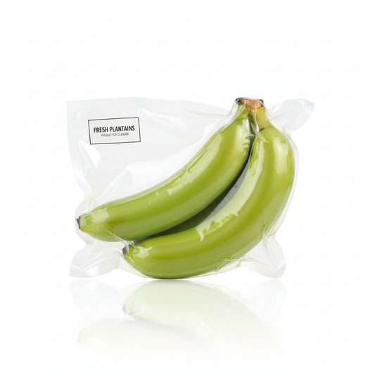 Platano Verde Empacado al Vacio x3 unidades
