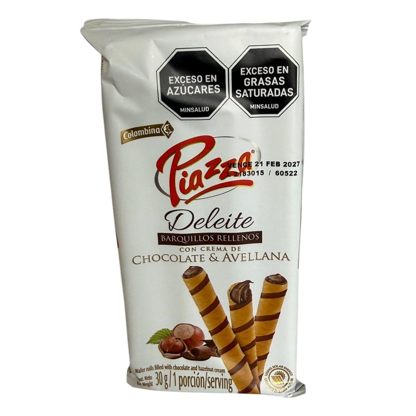 Barquillo piazza Deleite chocolate/hazelnut 30gr