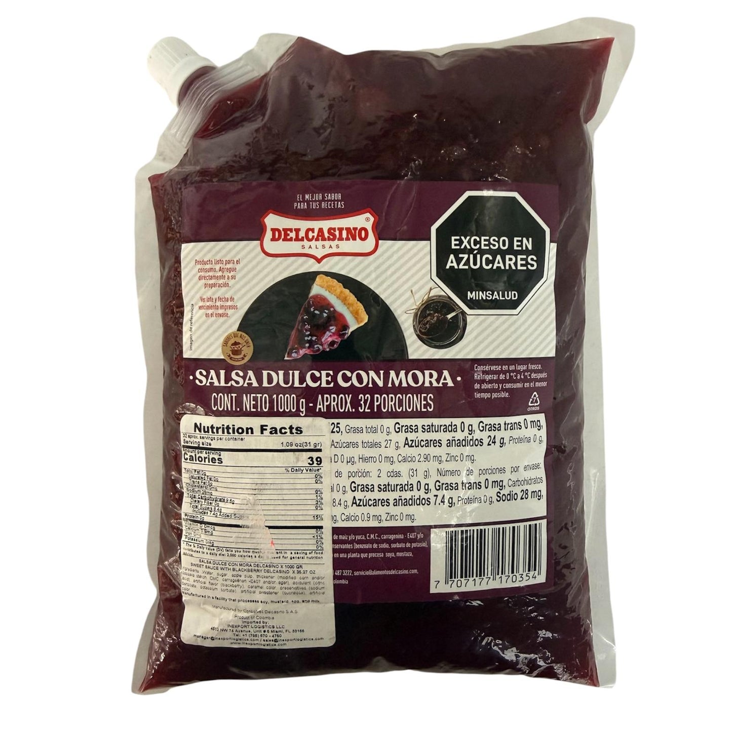 Salsa de mora del casino 1000gr