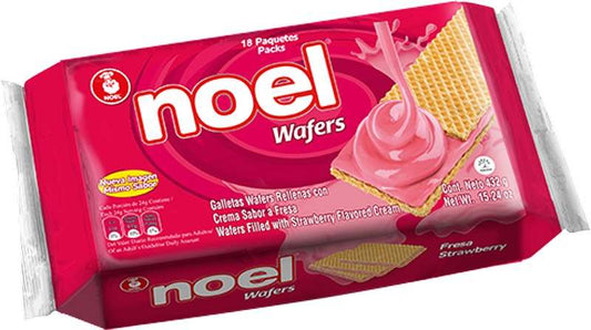 Galleta wafer noel fresa 432gr X 18U